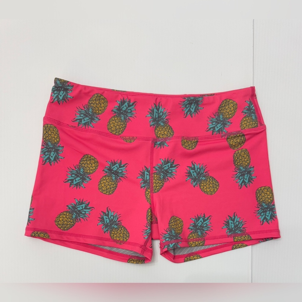 IAB 3 Inch Pineapple Hot Pink Shorts - L
